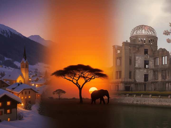 Switzerland, South Africa, and Japan